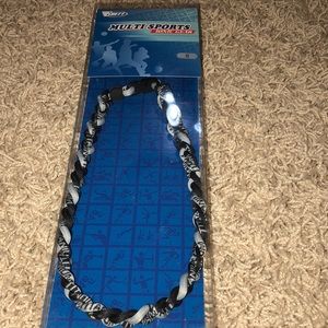 New In Box Brett Multi Sports Ionic Gear necklace